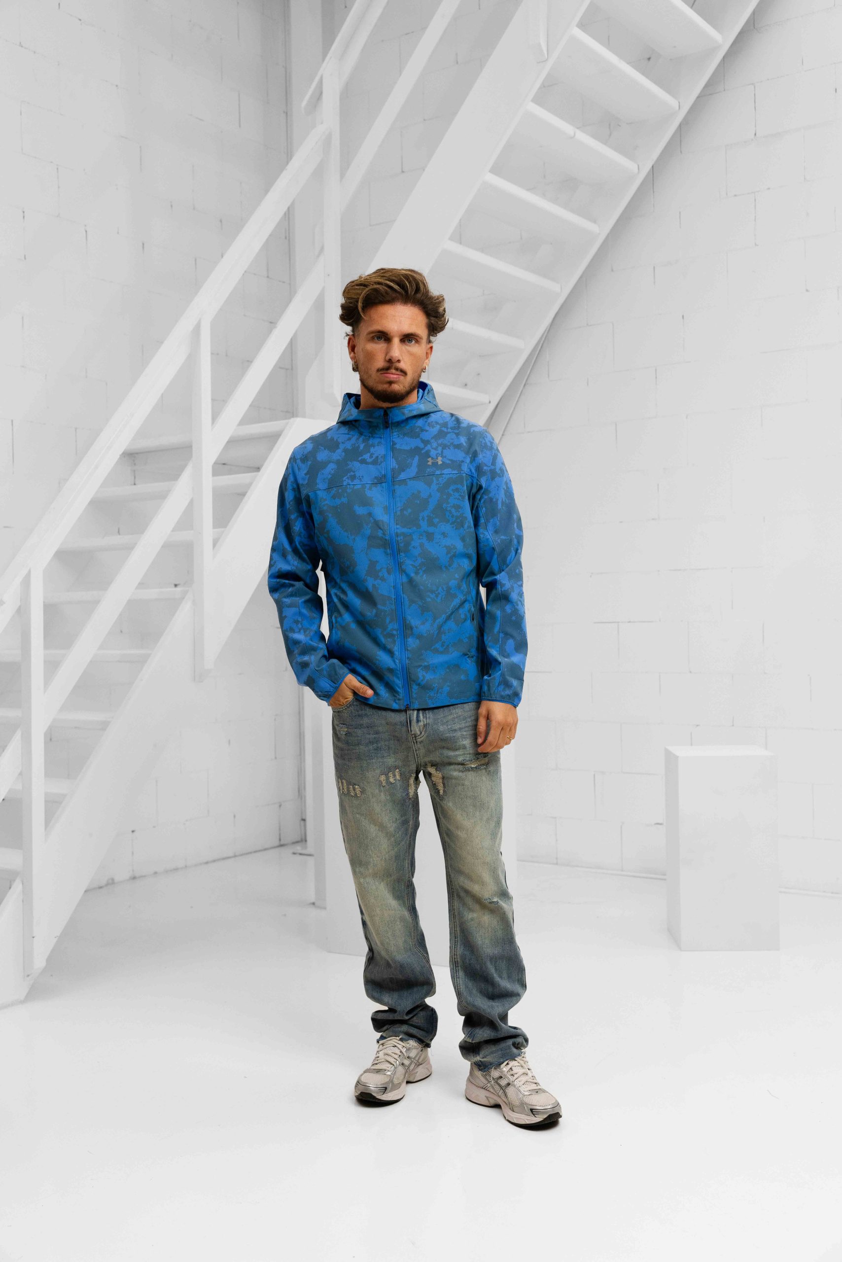 Under Armour Velociti Pro Storm Jack Heren Blauw