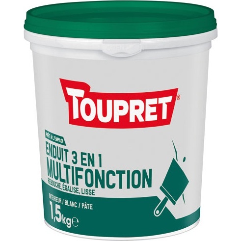 Enduit 3 en 1 multifonction pâte - 1.5 Kg