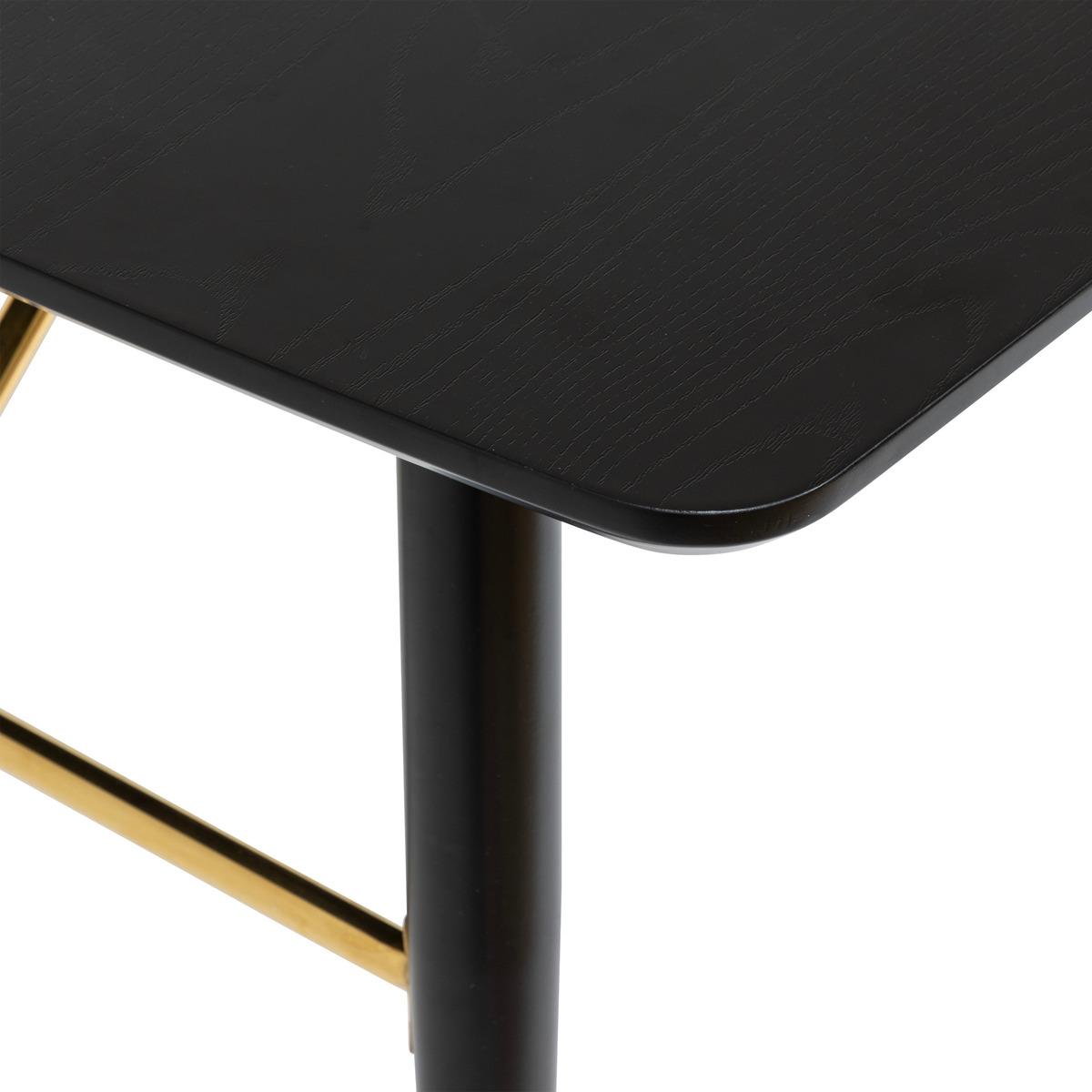 TABLE A MANGER EXTENSIBLE AUBREY NOIR 180X220CM
