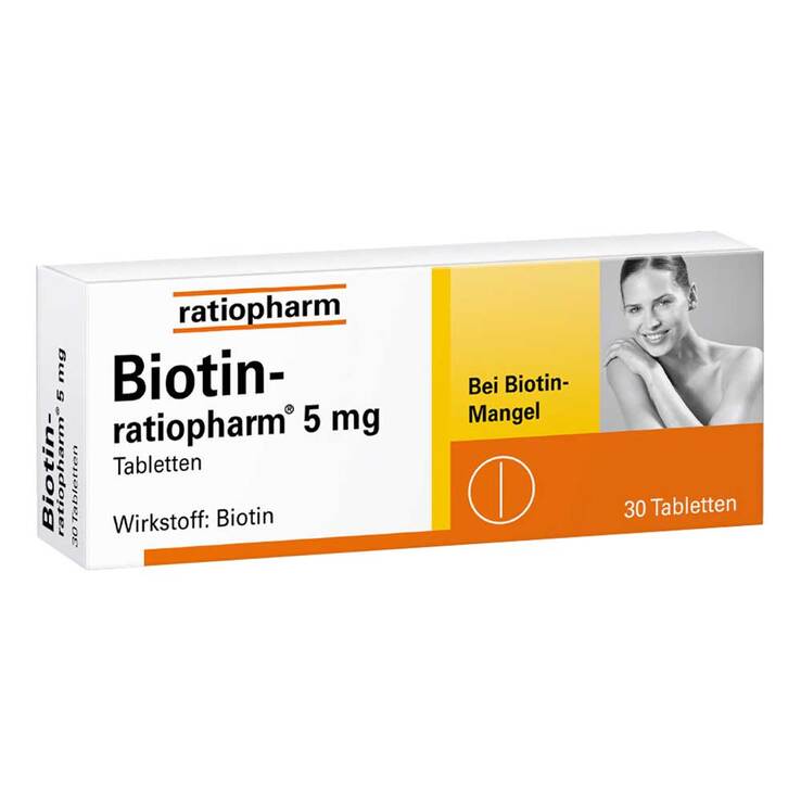 Biotin Ratiopharm 5 mg Tabletten, 30 St
