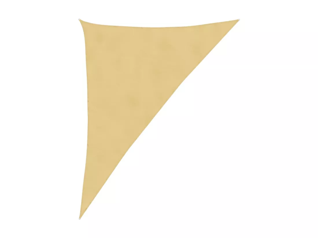 Voile d'ombrage sable 4x5x6,4 m 100 % polyester oxford
