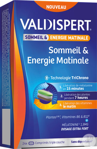 Valdispert Sommeil Et Energie Matinale 24 Comprimés Triple Couche