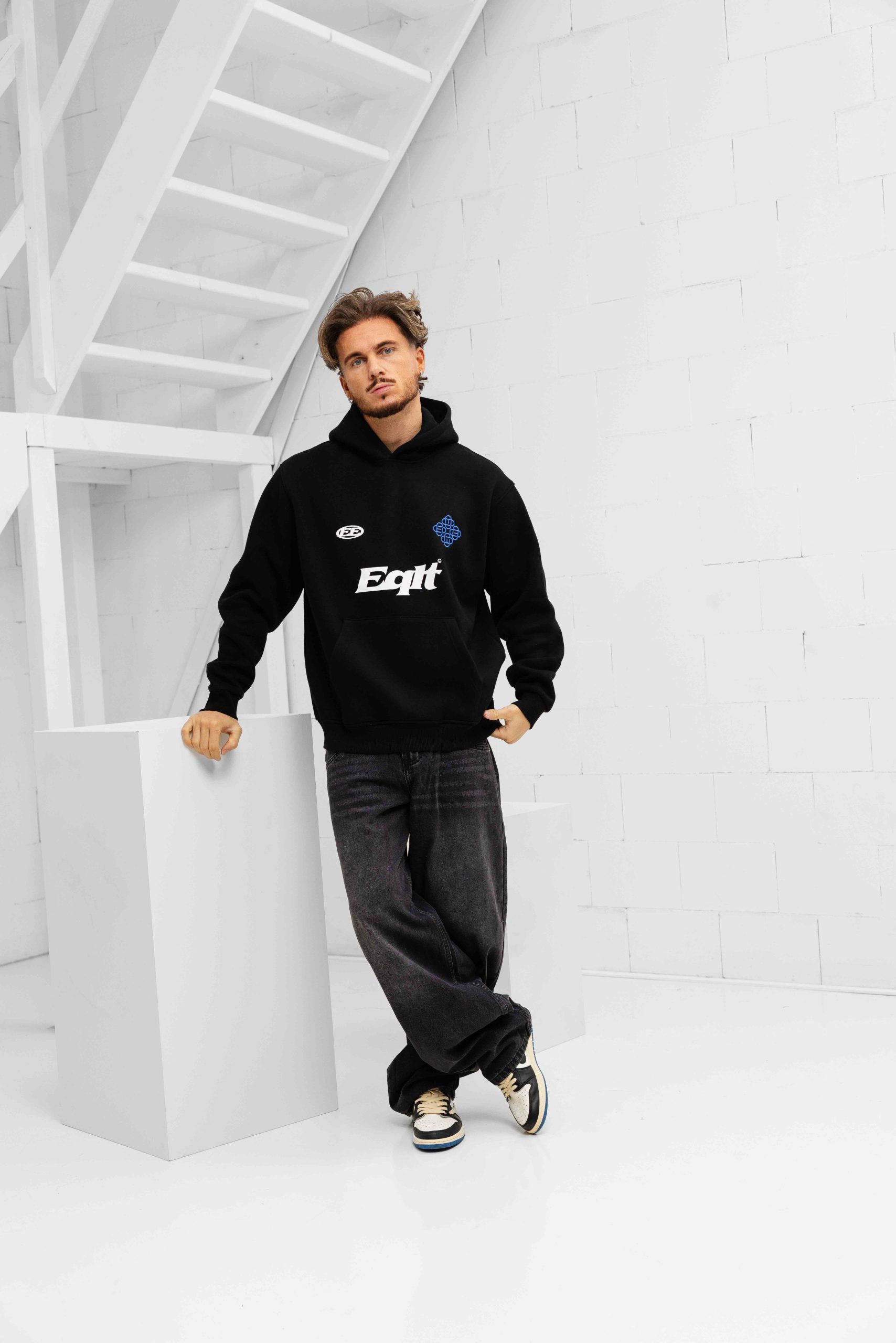 Project x Paris Barrel Fit Jeans Heren Zwart