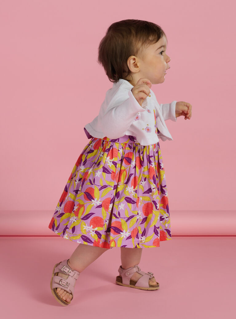 Cardigan à motifs fleurs