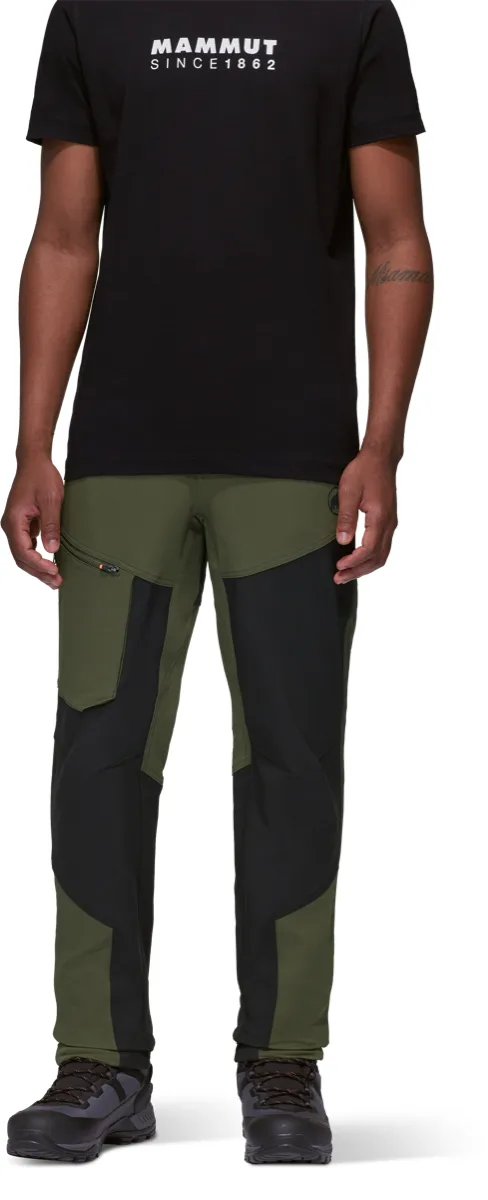 Mammut Zinal Guide So Hybrid Pants Men Dark Marsh-Black