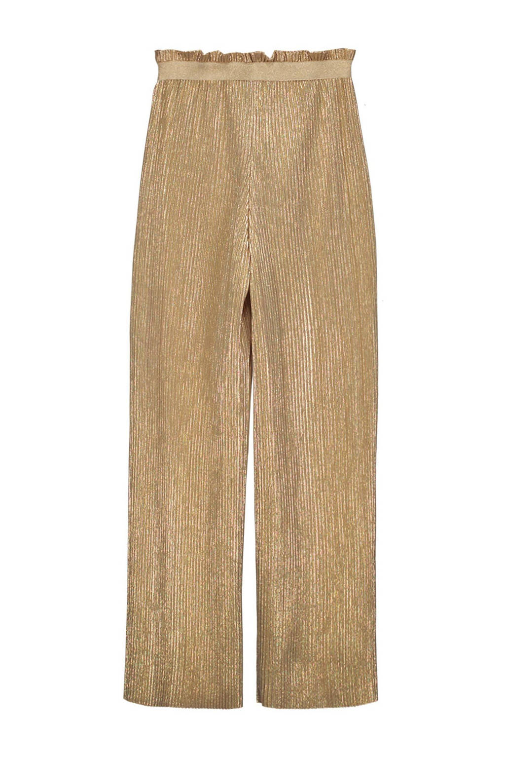 Like Flo straight casual broek goud