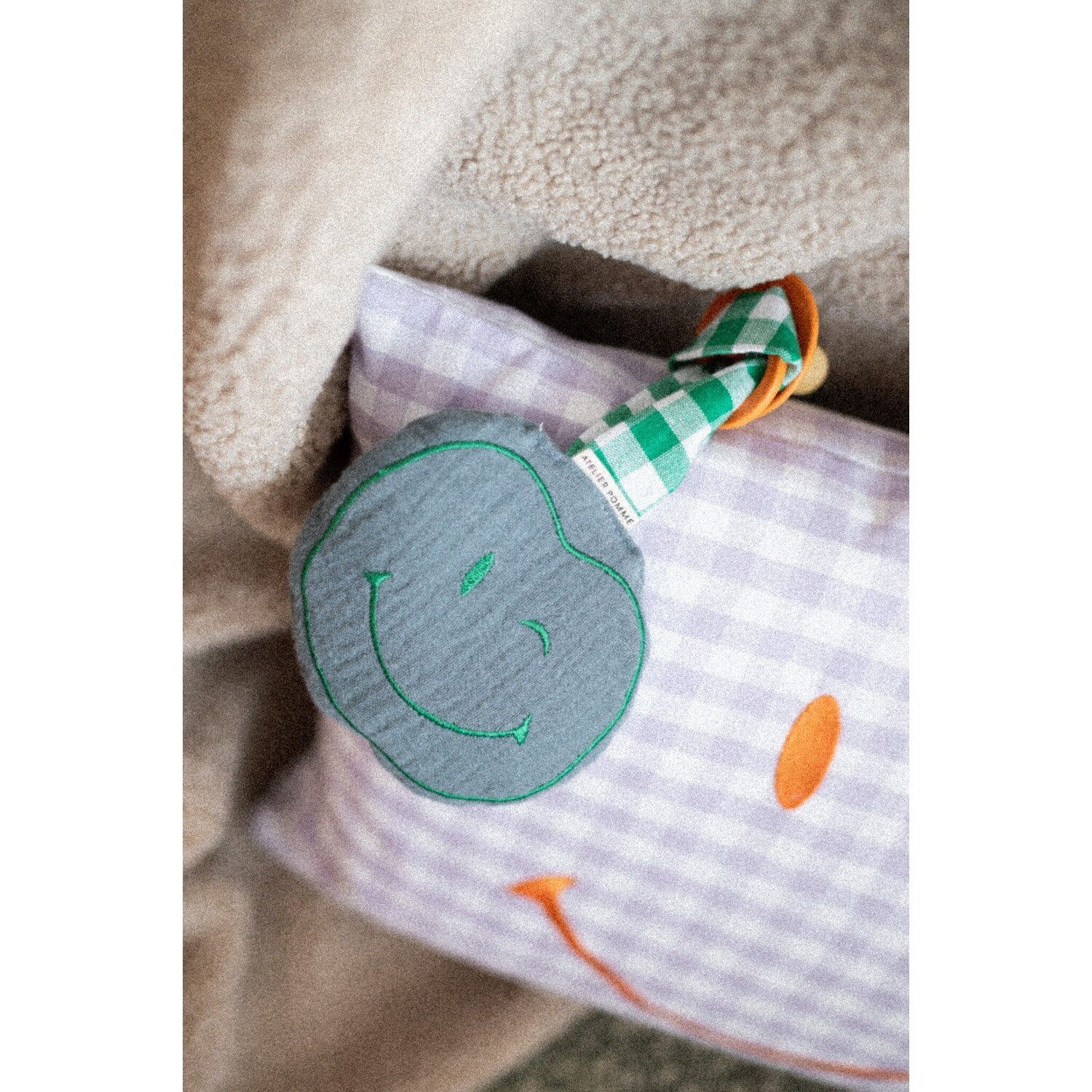 Atelier Pomme | Pacifier Cloth | Pomme | Misty Blue