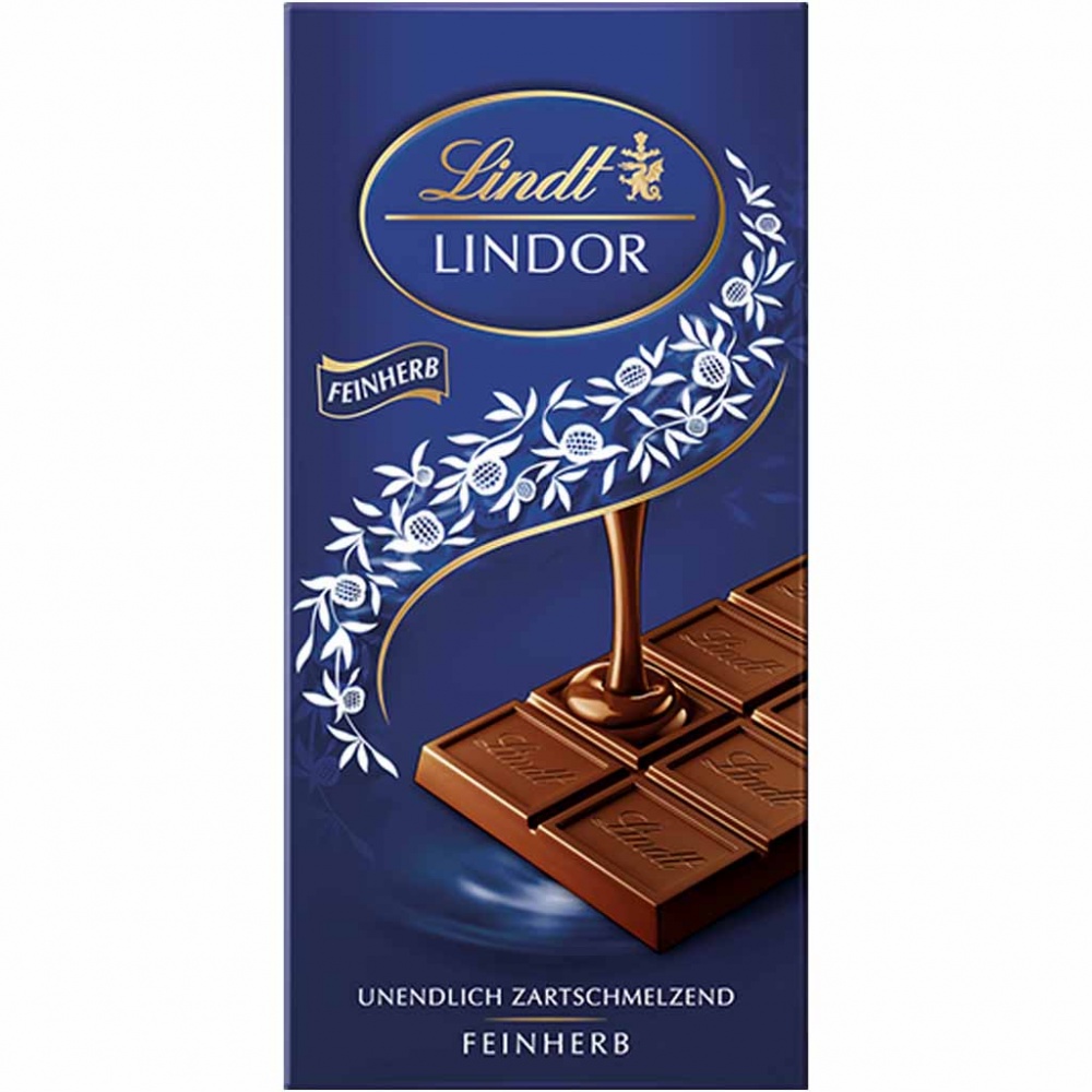 Lindt Lindor Tafelschokolade Feinherb 100g MHD:30.5.25
