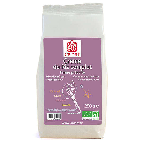 Crème de riz complet Bio