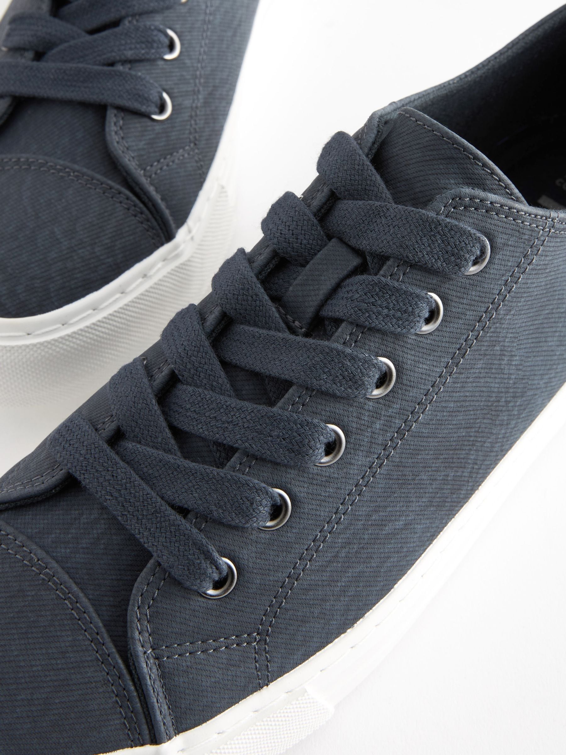 Donkerblauw - Gelakte honkbalsneakers