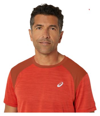 Maillot manches courtes Asics Road Rouge Homme