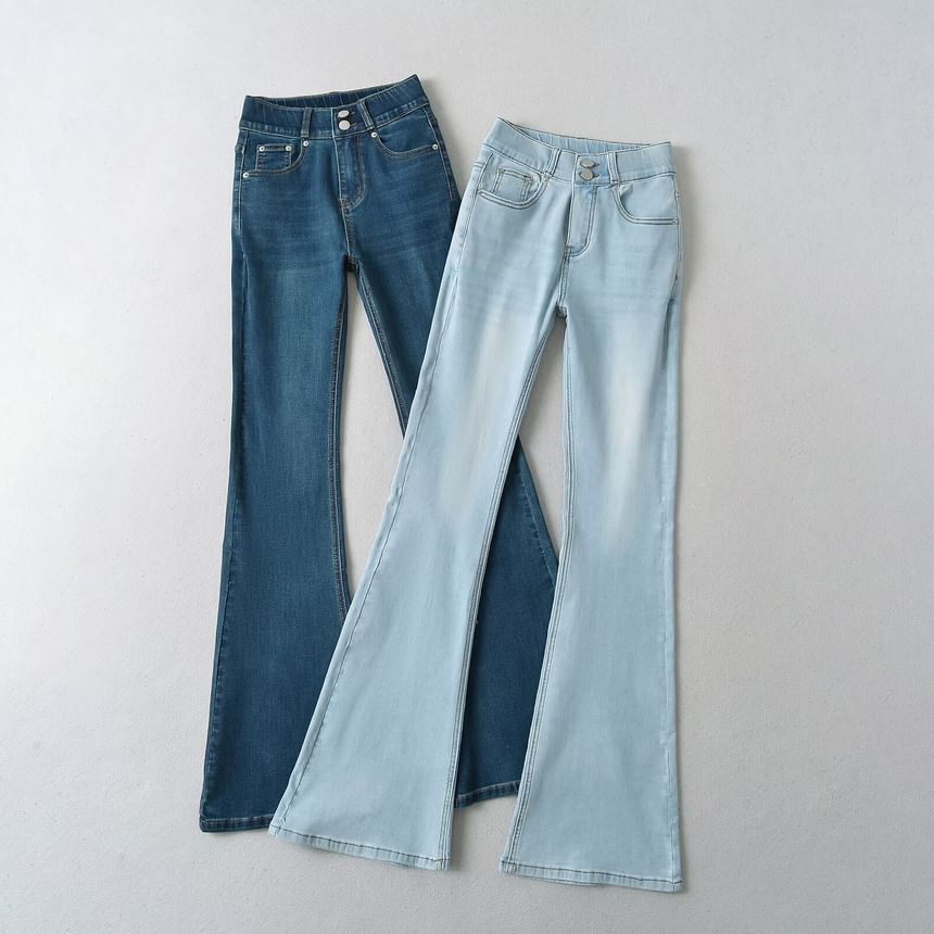 Morhan - Mid Waist Washed Bootcut Jeans (Diverse ontwerpen)