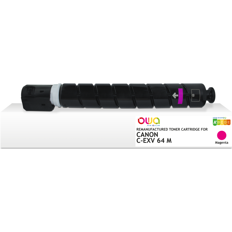 Toner remanufacturé OWA - standard - Magenta - pour CANON C-EXV 64