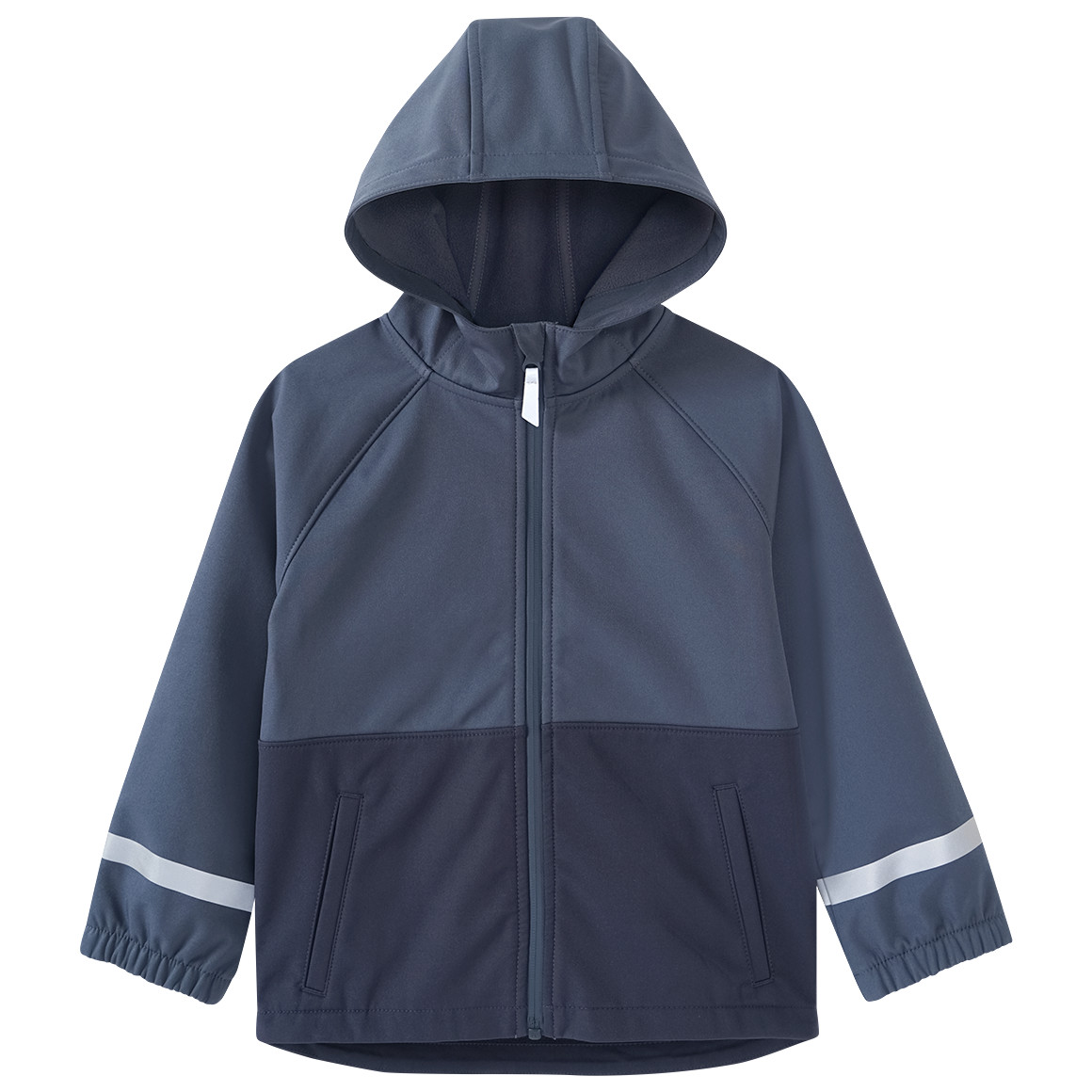 Topolino Kinder Softshelljacke mit Kapuze blaugrau