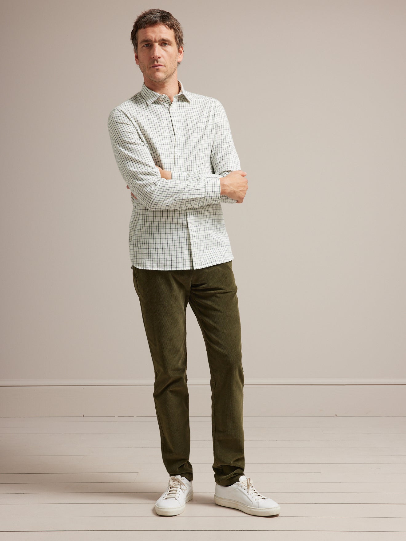 Chino velours regular homme