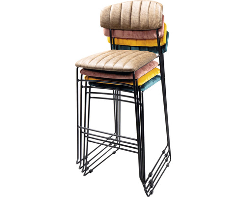 Barkruk Veba Mundo 105 x 46,5 x 49 cm staal roze