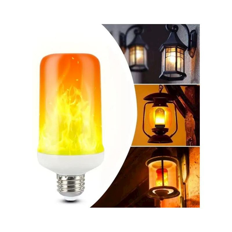 LED Glühbirne Home Deko Leuchtmittel Beleuchtung E27 (CD27729) - Flamme