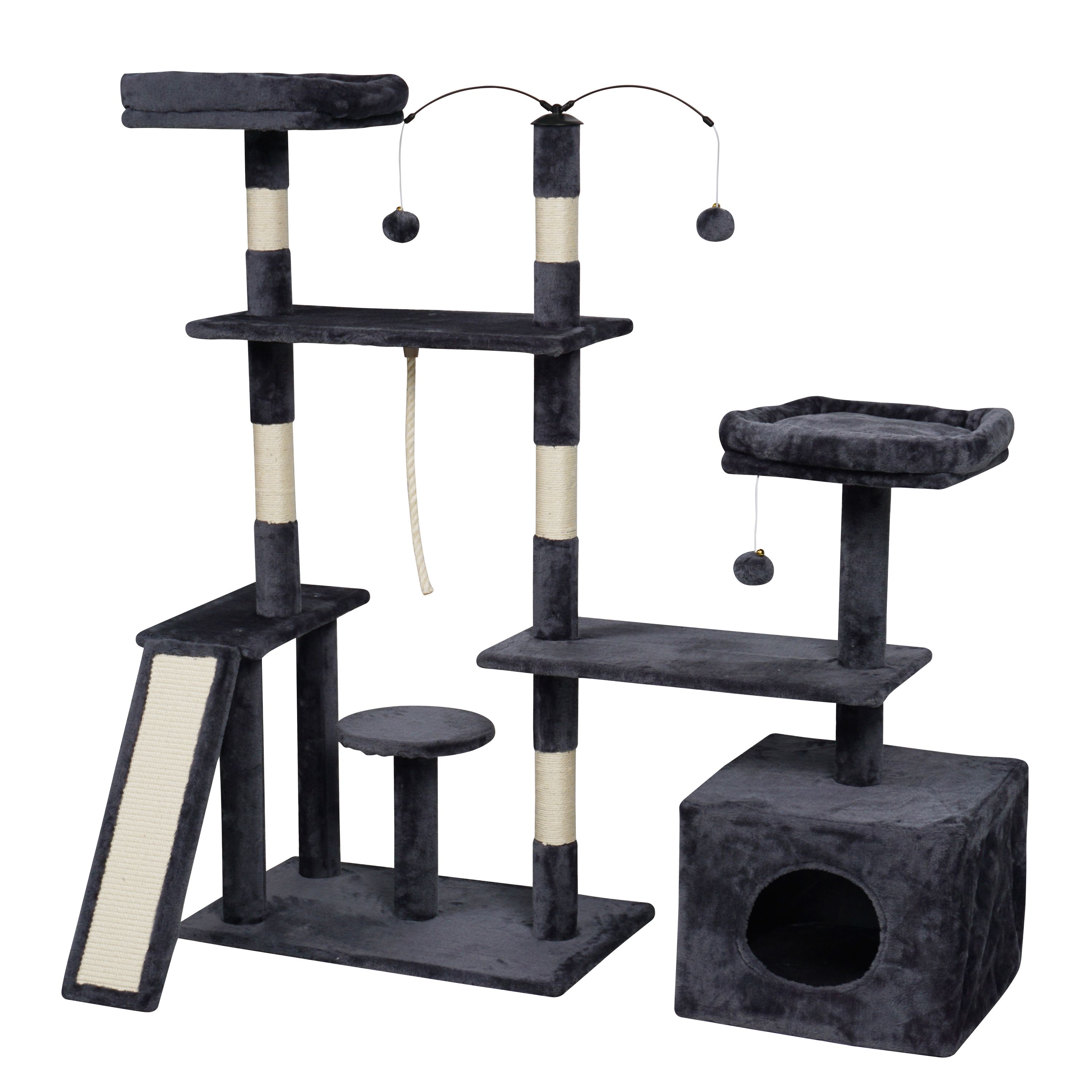 Katzenbaum SMOKY 135 cm anthrazit