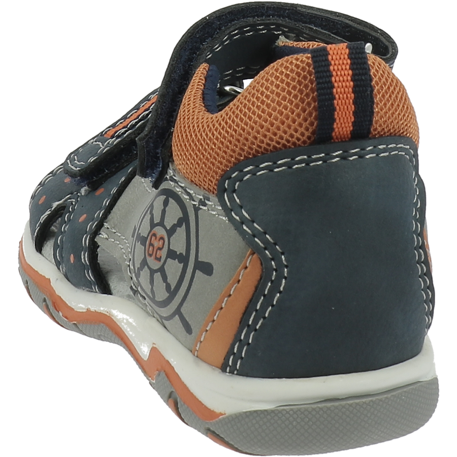 TOM TAILOR Sandale grey-navy-lime