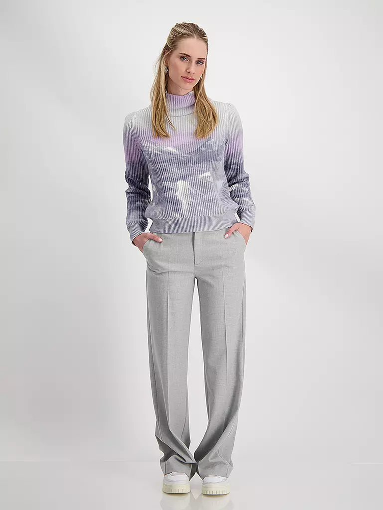 MONARI Rollkragenpullover lila