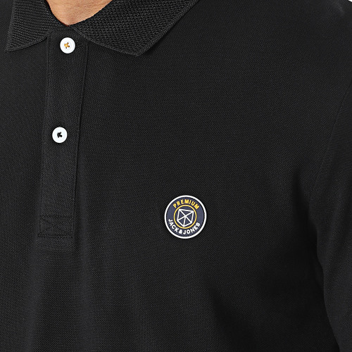 Polo Manches Courtes Rubber Noir