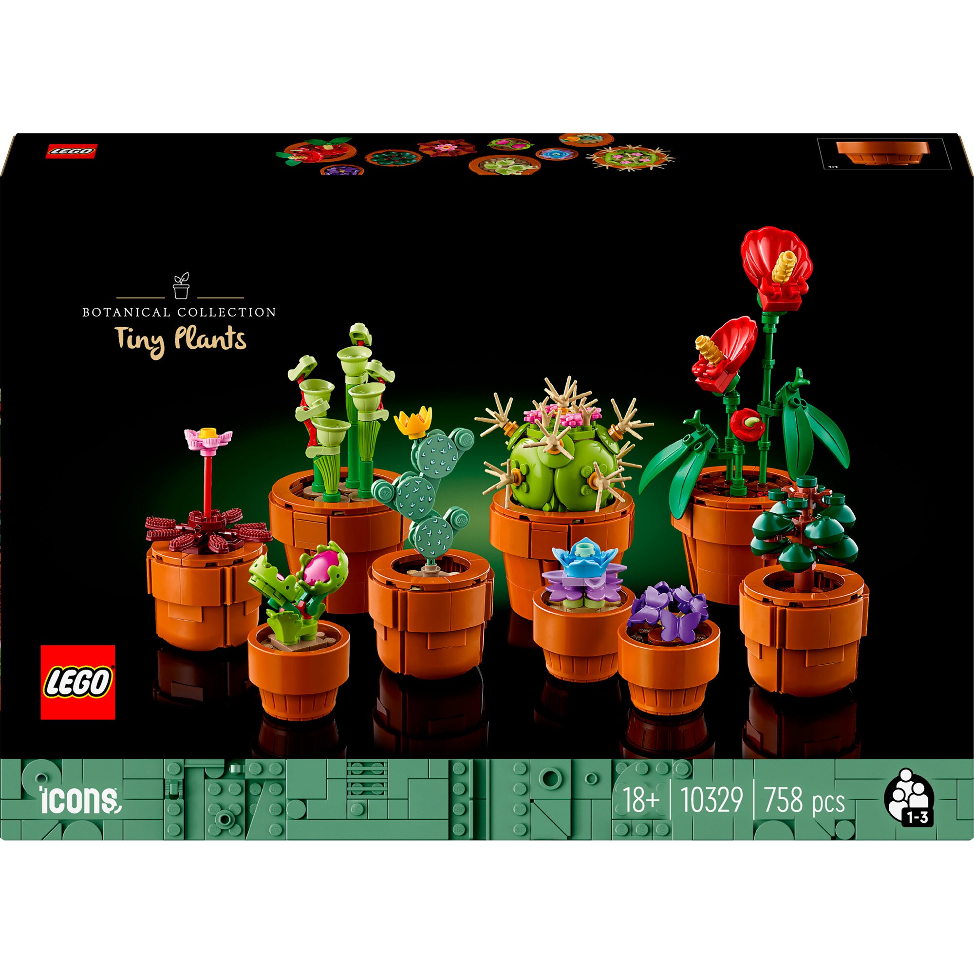 LEGO Konstruktionsspielzeug Icons Mini Pflanzen