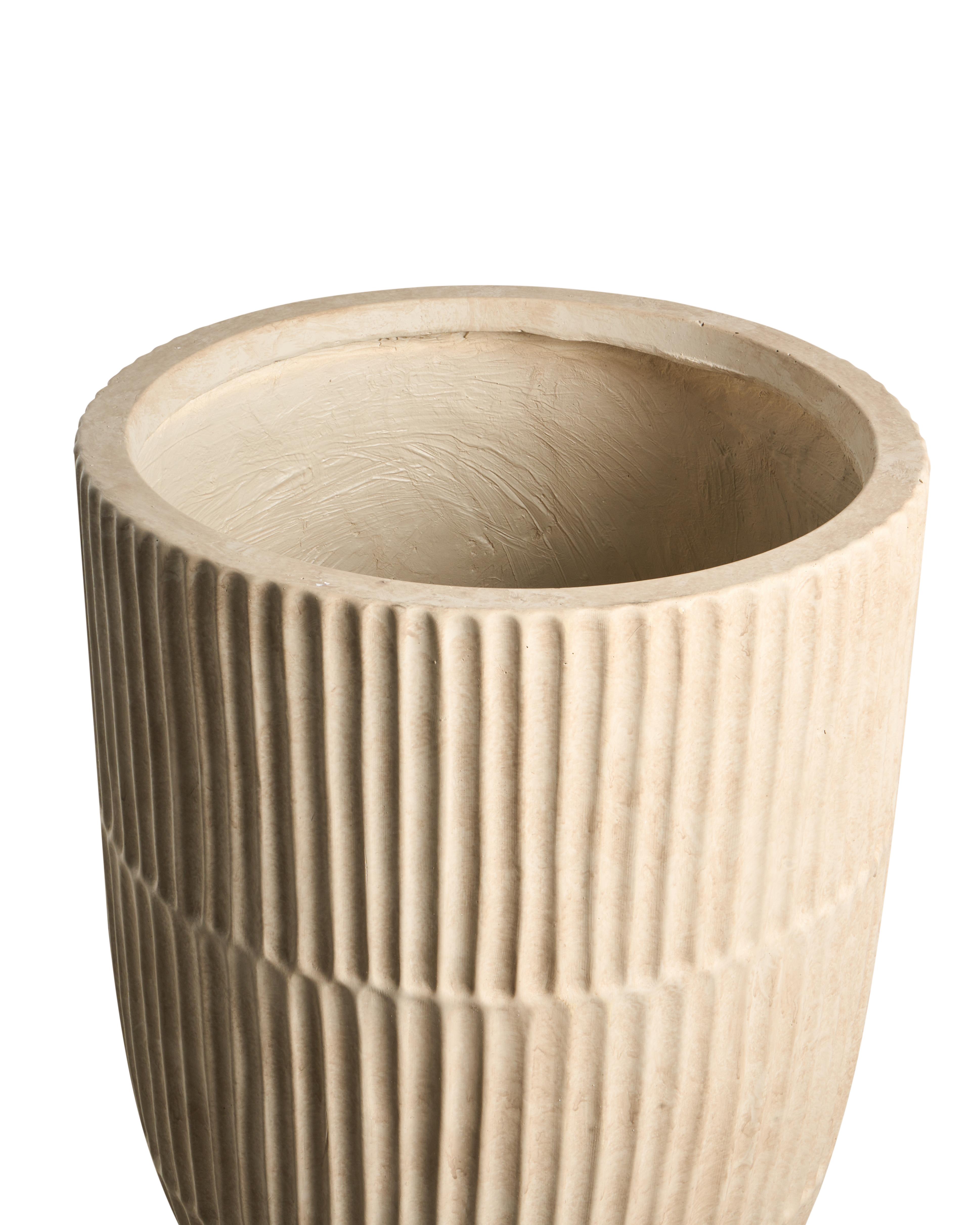 Bloempot POROS 36 cm Lichtbeige