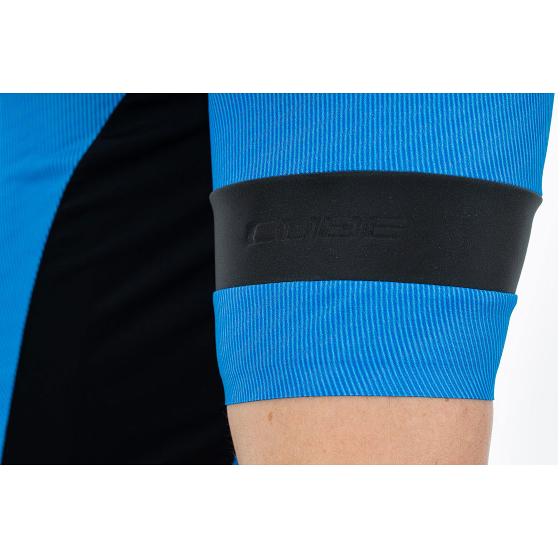 Cube Blackline Fietsshirt Korte Mouwen Blauw/Zwart Heren