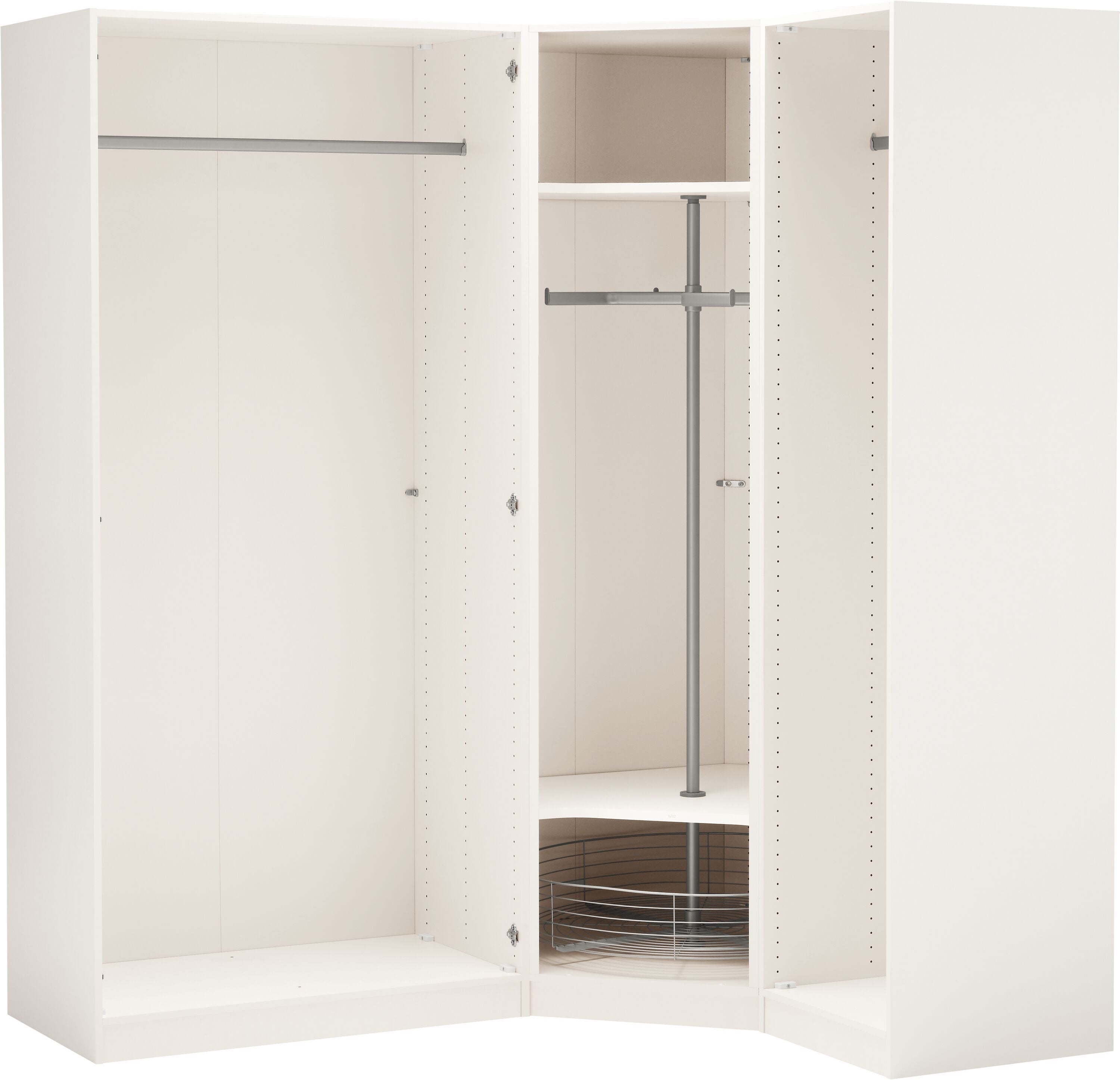 MODUL Eckschrank - Creme / B: 197.0 cm x T: 146.0 cm x H: 220.0 cm