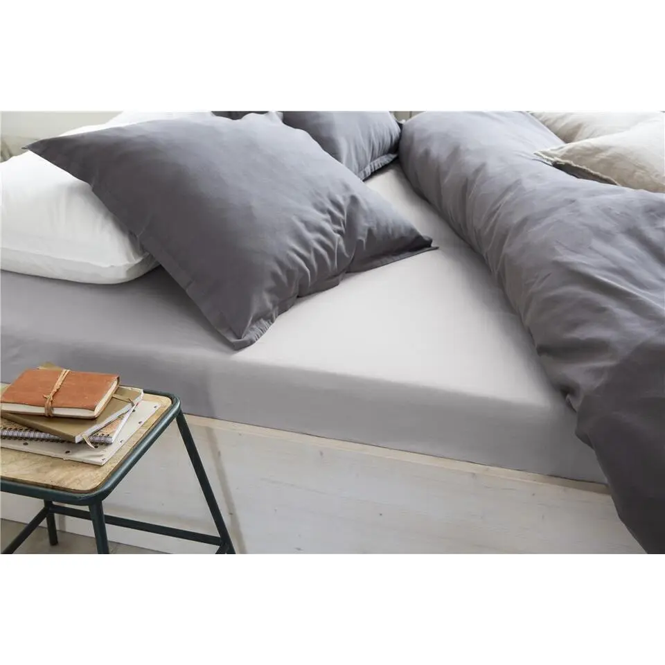 Walra - Hoeslaken Jersey - 140x200/210 cm - Grijs