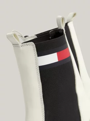 Botas Chelsea de cano alto em couro