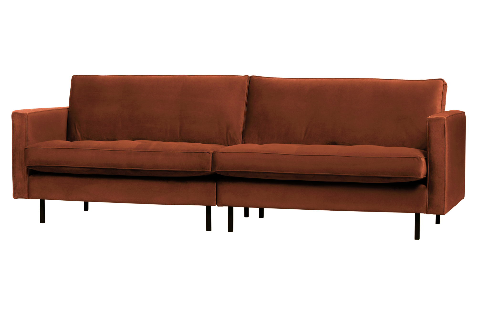 BePureHome 3-zitsbank Rodeo Classic velvet Rodeo Classic Bank 3-zits Velvet - Roest