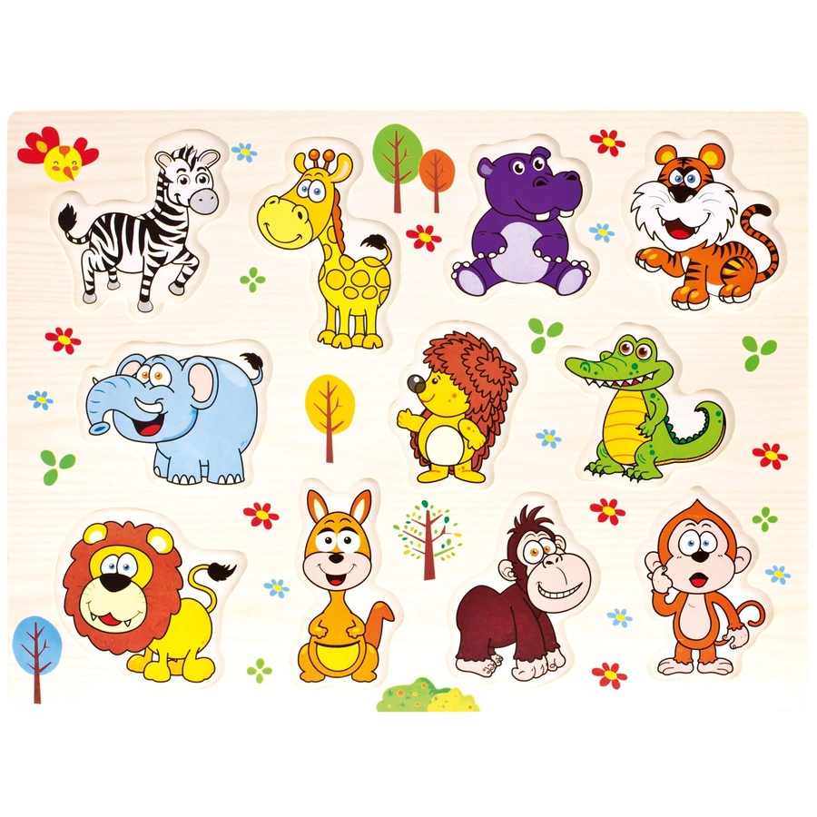 Bino Steckpuzzle Wildtiere