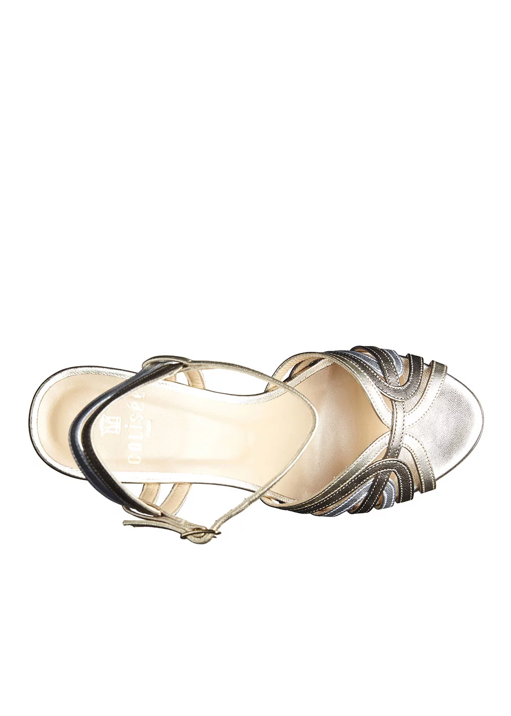 SANDALE FILIPPA CUIR METALLISE
