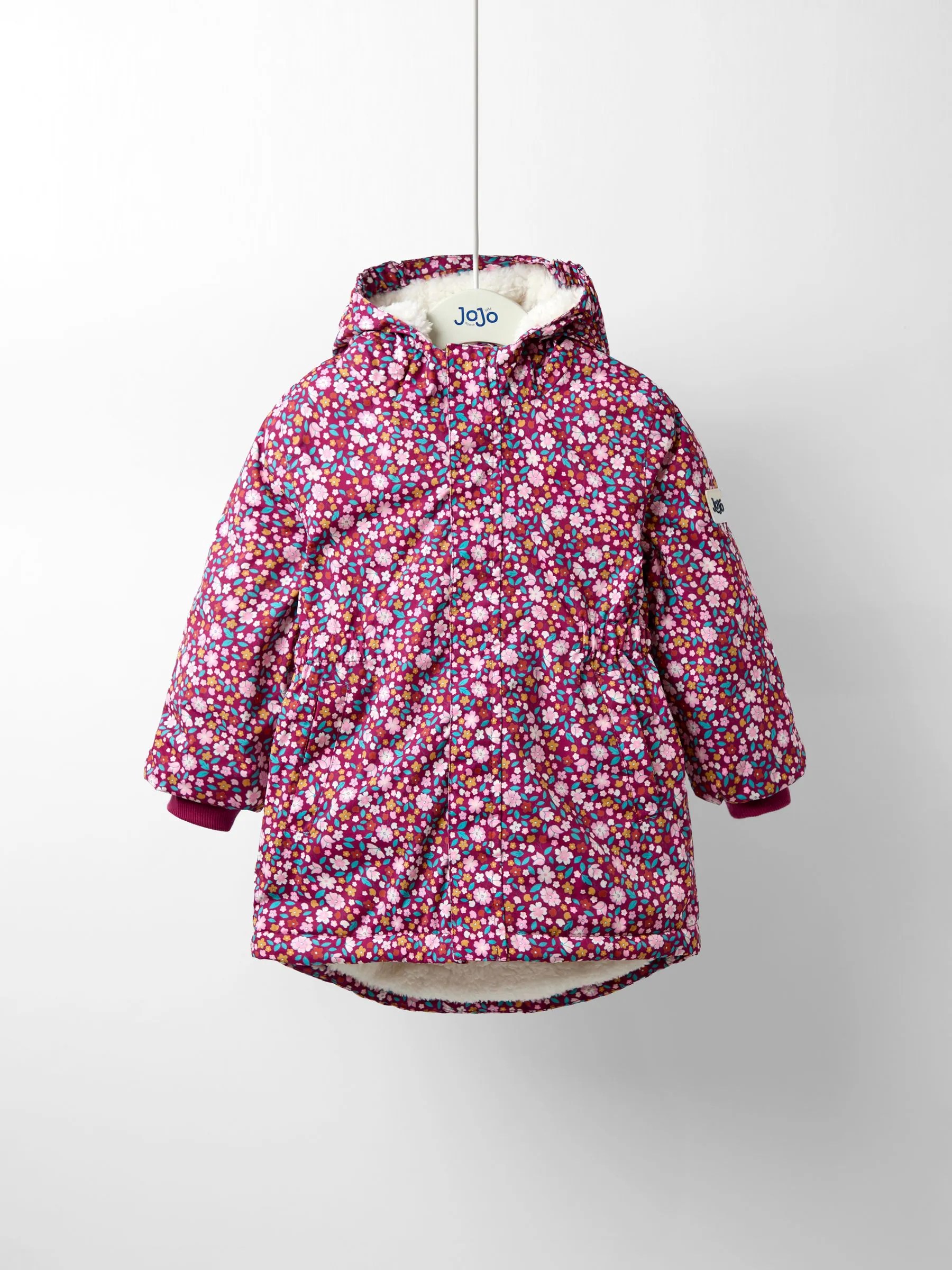 Roze met vrolijke print - JoJo Maman Bébé Lined Parka