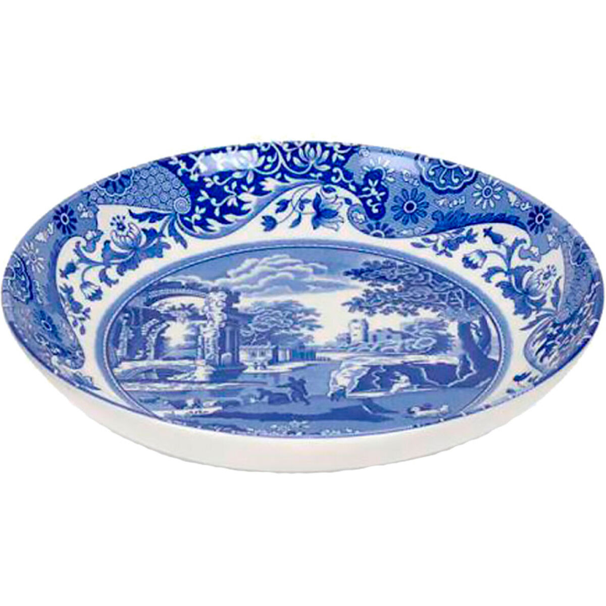 Blue Italian Pastatallerken 23 cm