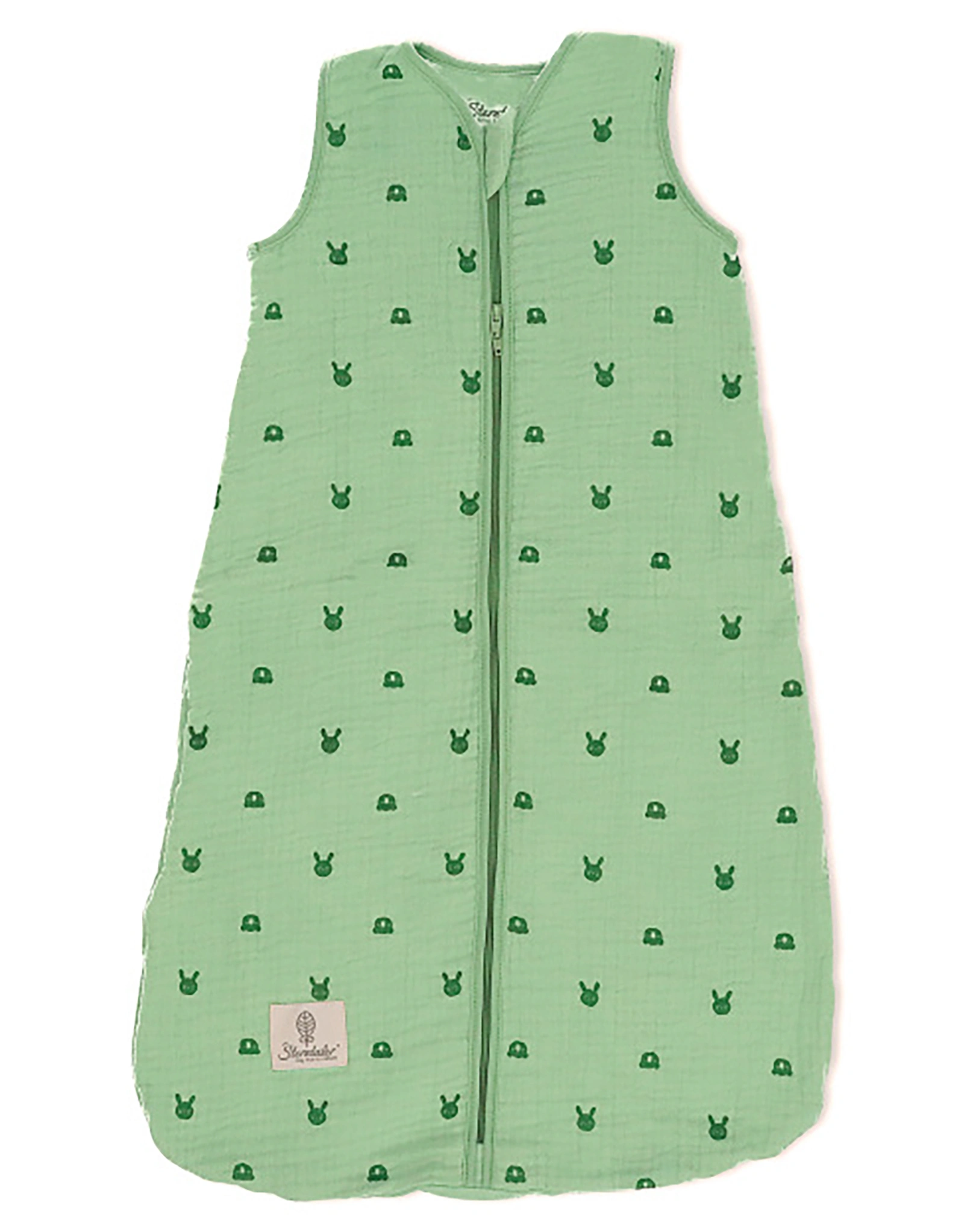 Musselin-Schlafsack KINNI & KALLA (110cm) in grün