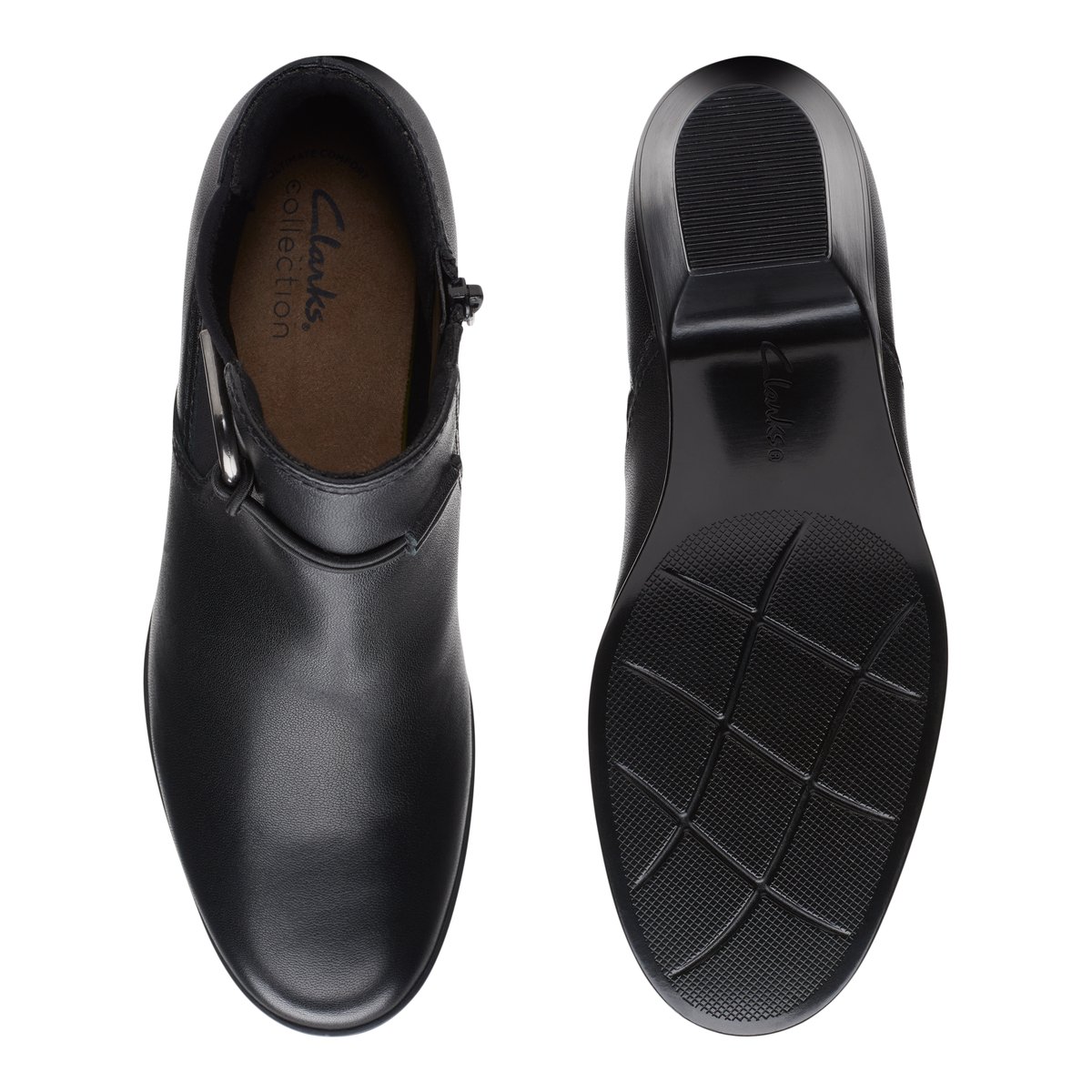 CLARKS-Emily2_kayli-Bottillon - Talon Cône - Noir
