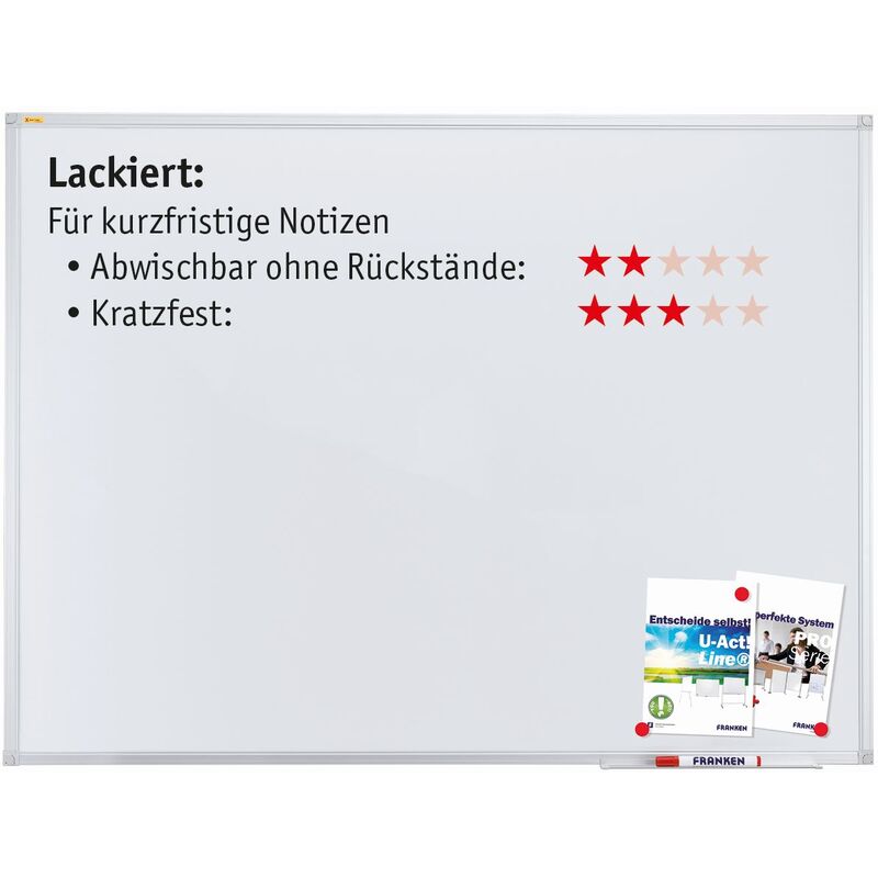 Franken Whiteboard X-tra!Line, 150 x 100 cm, lackiert
