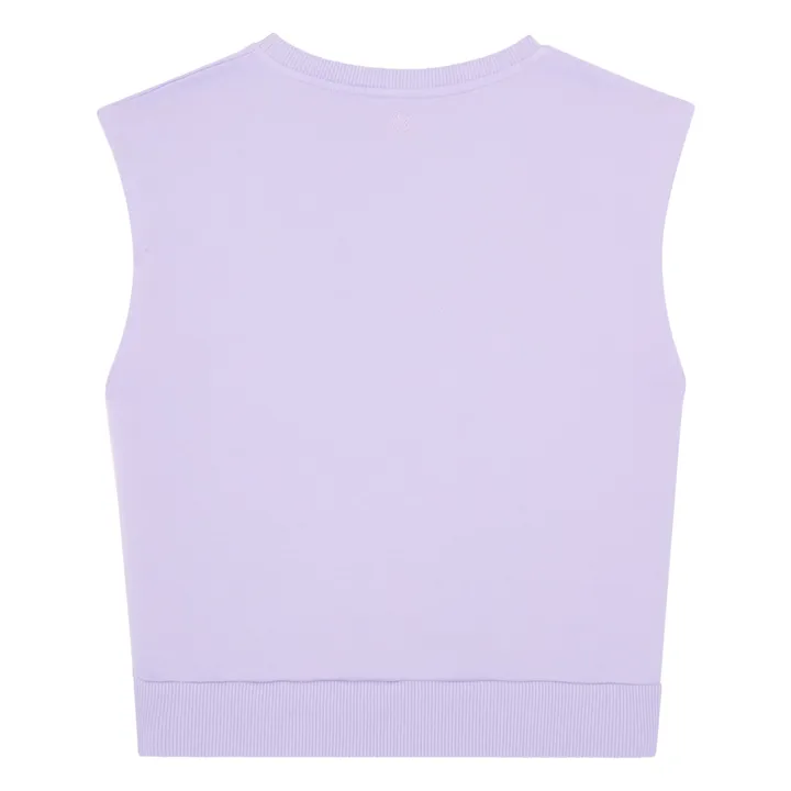 SMALLABLE BASICS Sweat shirts Femme Sans manches Molleton Coton Bio | Lilas