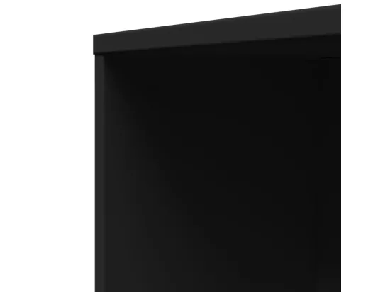 Armoire de salle de bain étroite avec roulettes noir