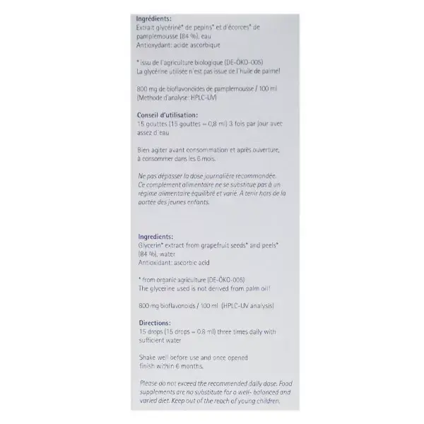 Extrato de Semente de Toranja GSE CitroPlus 800 250ml