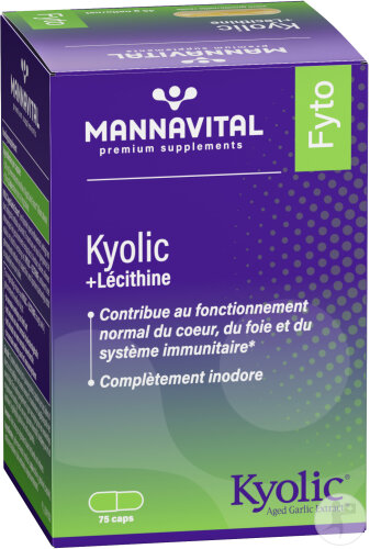 MannaVital Kyolic + Lécithine 75 Capsules