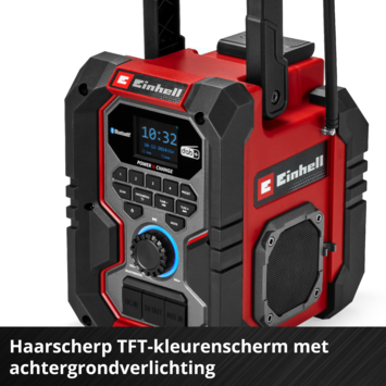 Einhell 18V bouwradio TE-CR 18 Li DAB /FM/BT (Zonder accu)