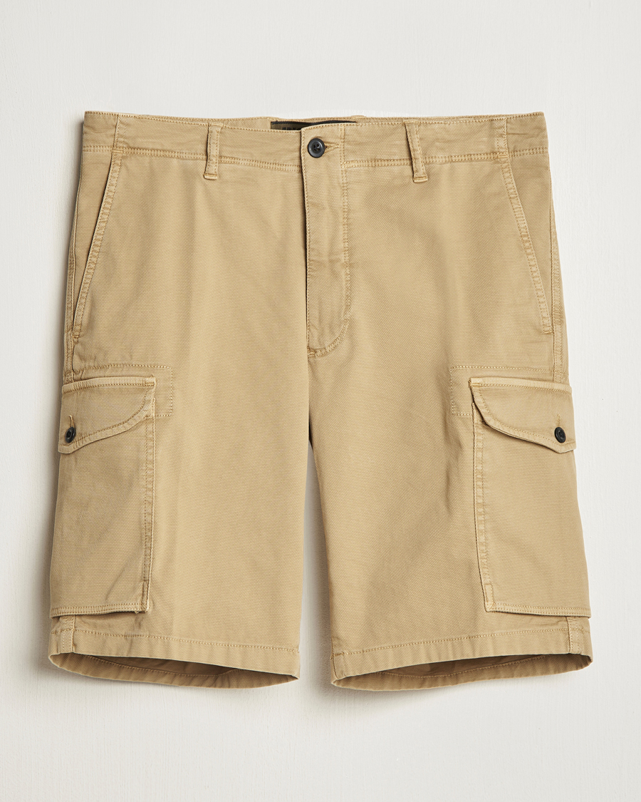 Incotex Cotton Cargo Shorts Beige