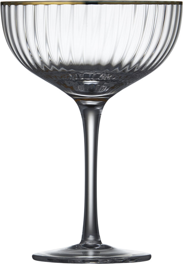 Lyngby Glas Cocktailglas Palermo Gold 31,5cl 4stk Clear