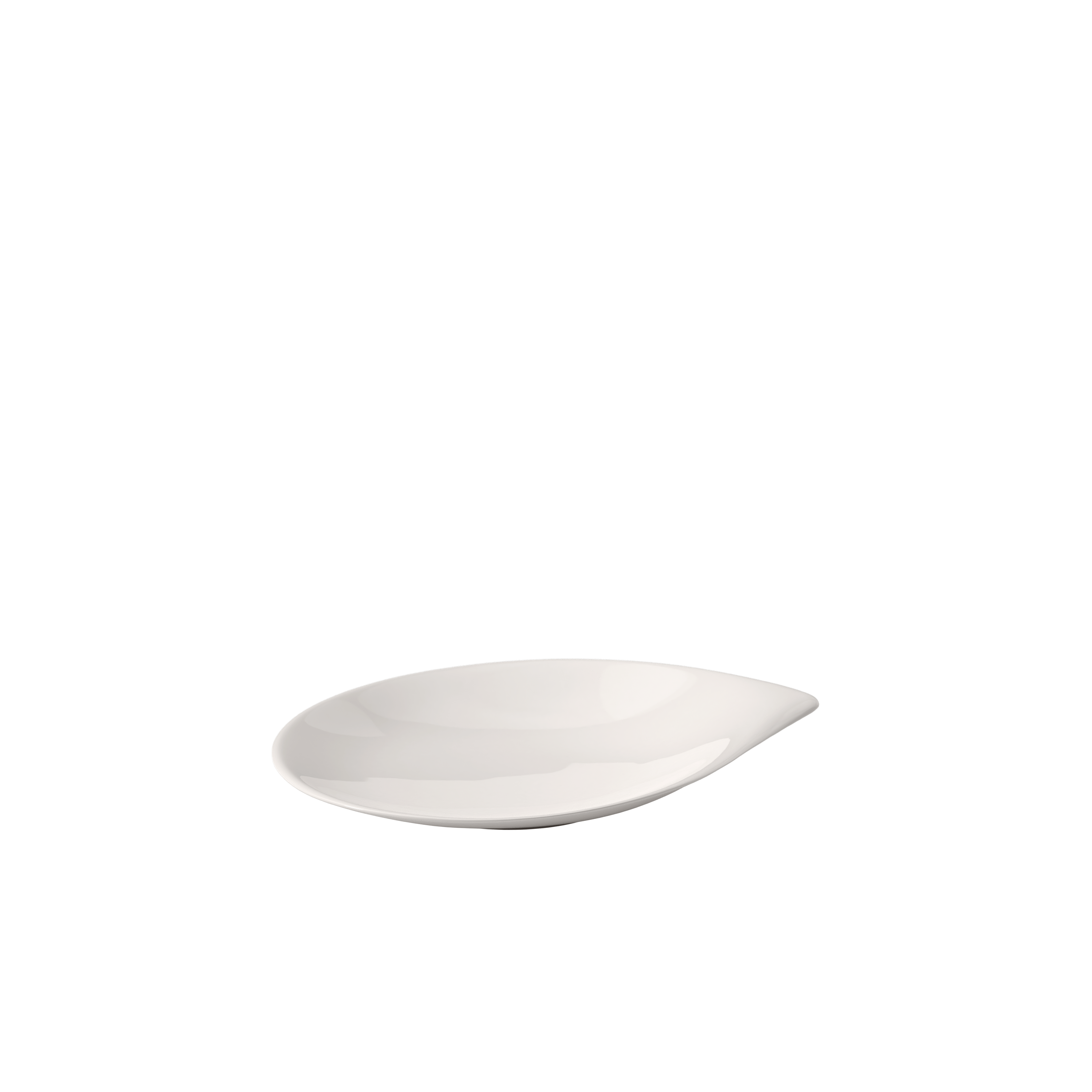 Flow Bread plate White, 6.9'', Premium Porcelain