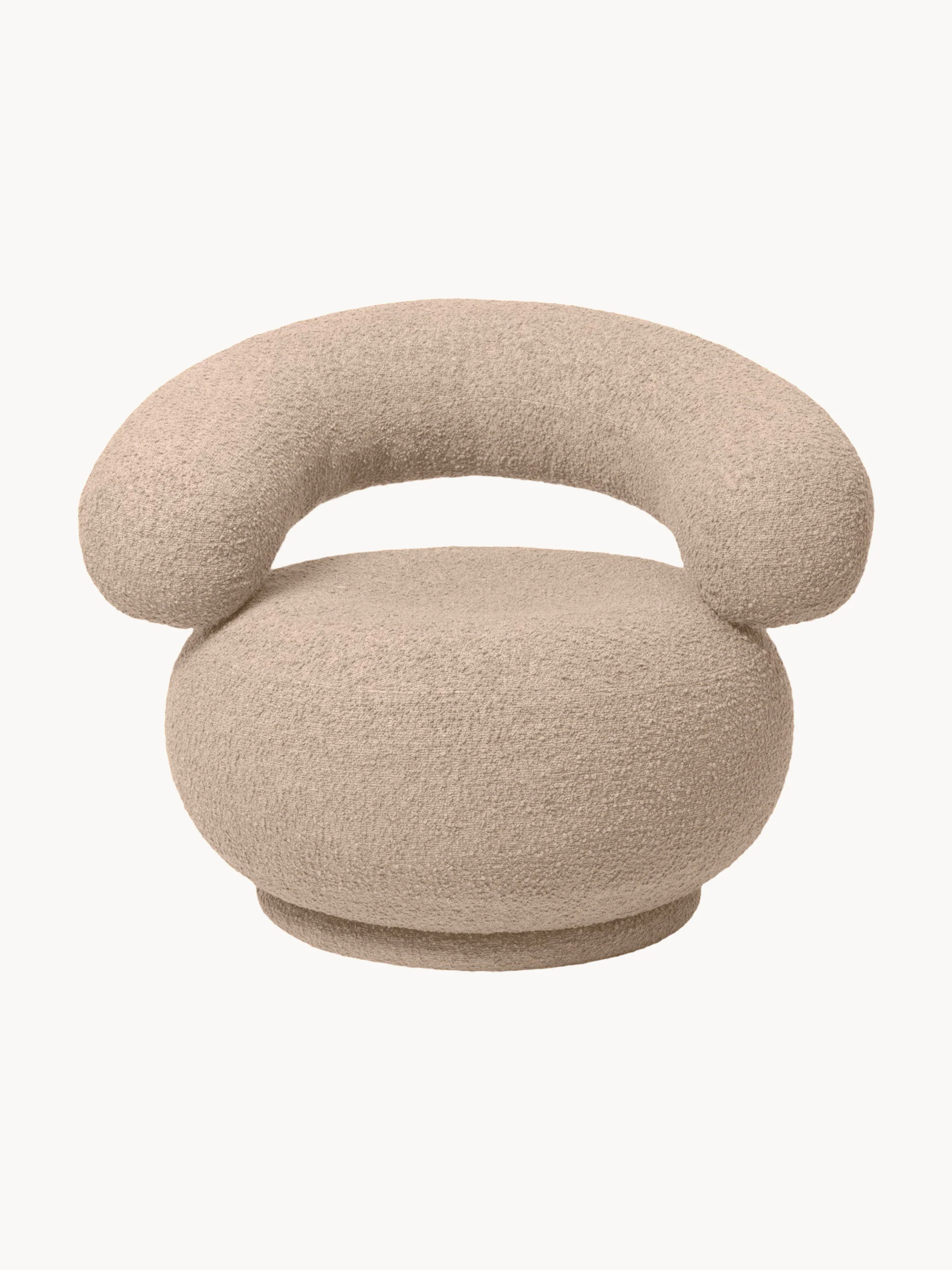 Bouclé loungefauteuil Orbo