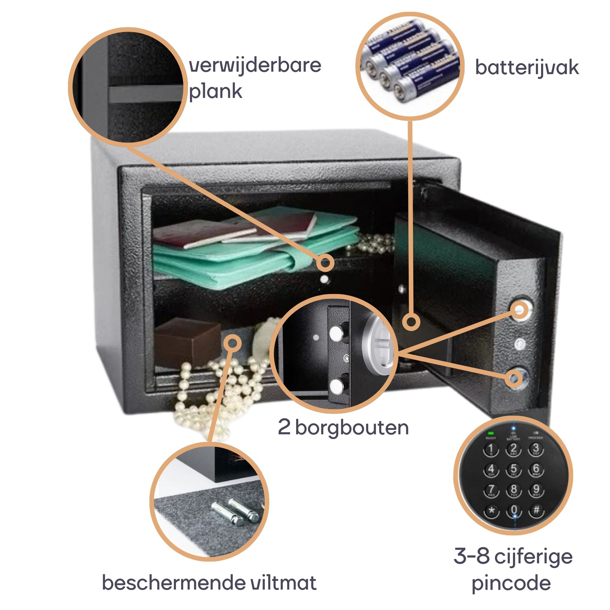 Perel BG90019 elektronische kluis