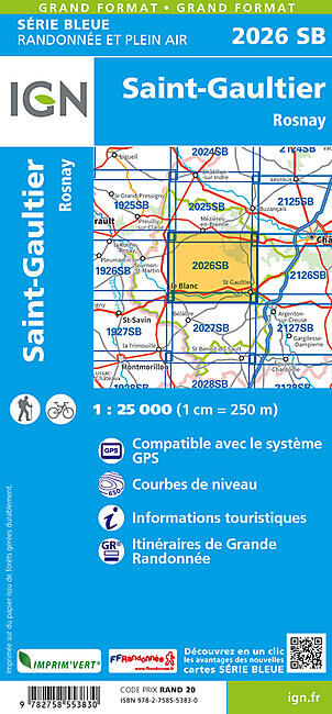 IGN - 2026 SB ST GAULTIER ROSNAY 1 25 000